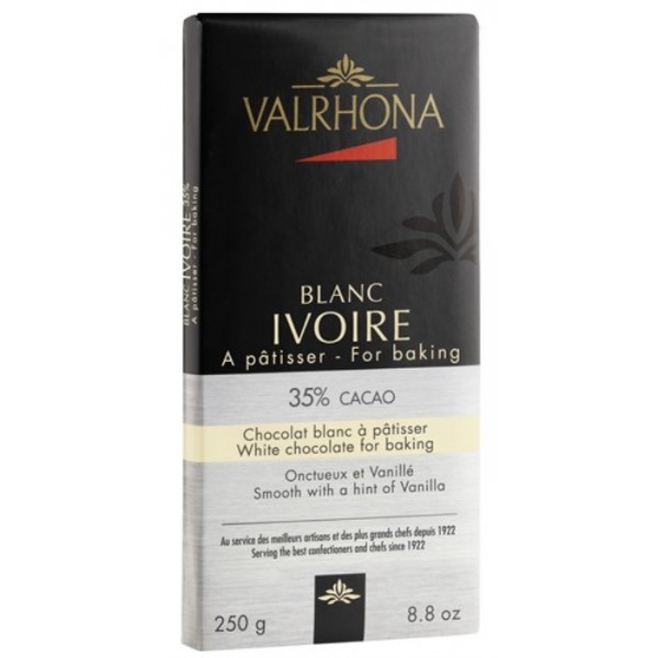 VALRHONA TABLETTE 250GR IVOIRE 35% MINI BLOCK
